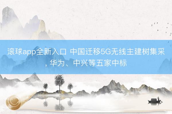 滚球app全新入口 中国迁移5G无线主建树集采, 华为、中兴等五家中标