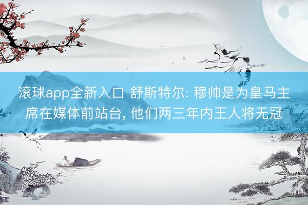 滚球app全新入口 舒斯特尔: 穆帅是为皇马主席在媒体前站台, 他们两三年内王人将无冠