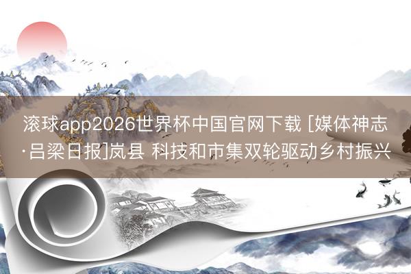 滚球app2026世界杯中国官网下载 [媒体神志·吕梁日报]岚县 科技和市集双轮驱动乡村振兴